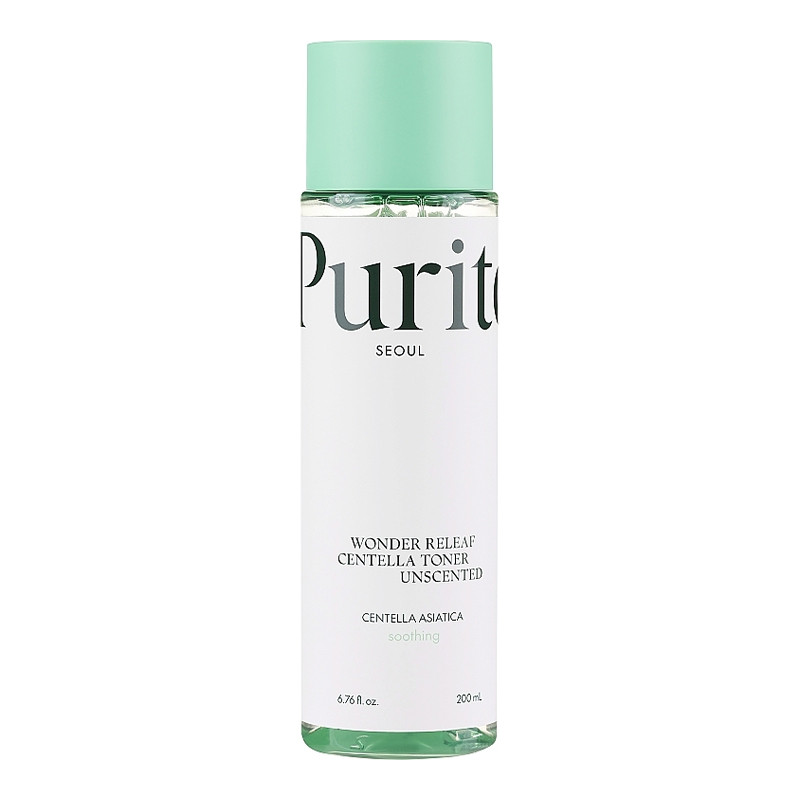 Тонер заспокійливий з азіатською центелою без ефірних олій Centella Unscented Toner PURITO 200 мл Київ - фото 1