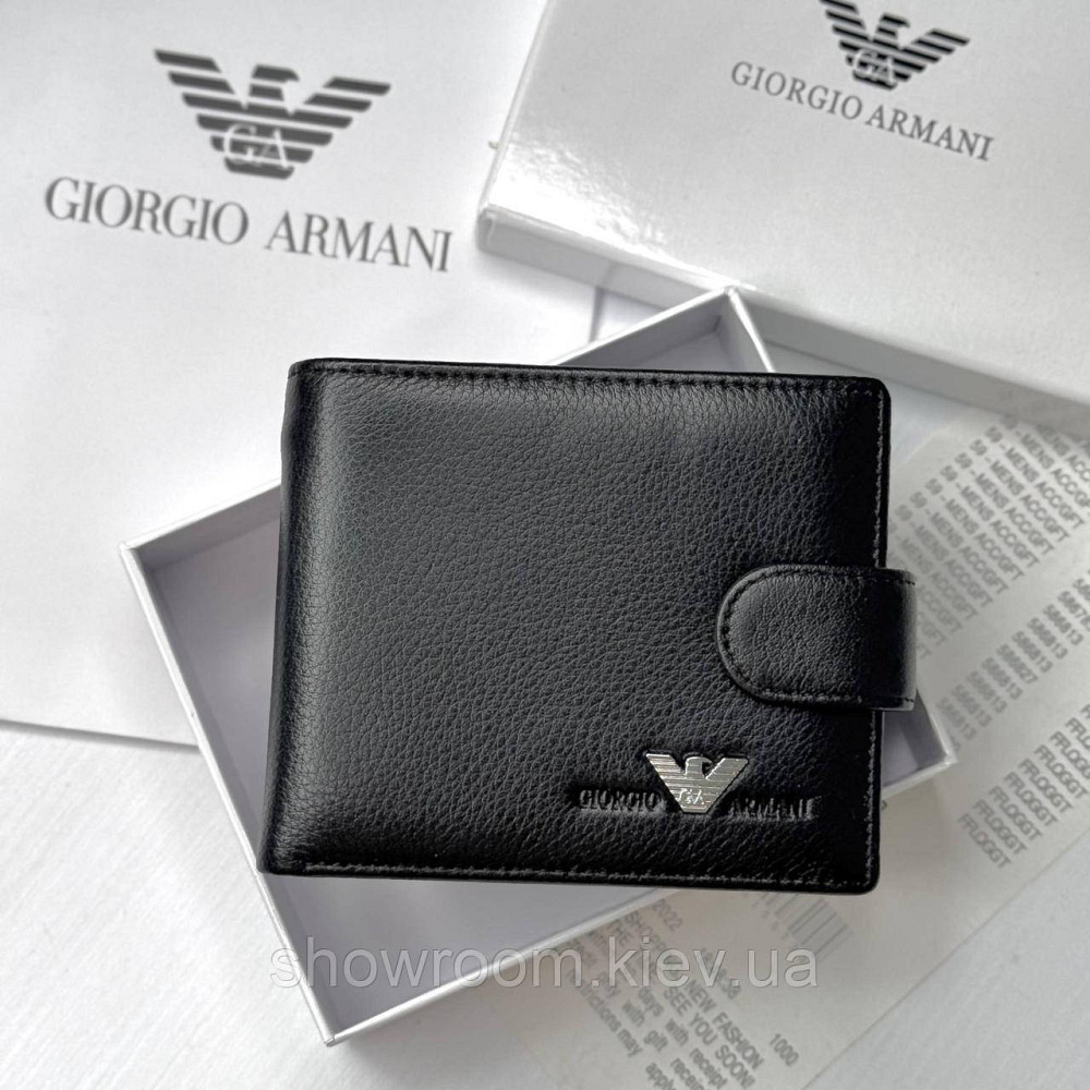 Брендовий гаманець із натуральної шкіри на застібці GA (6605) Київ - фото 1