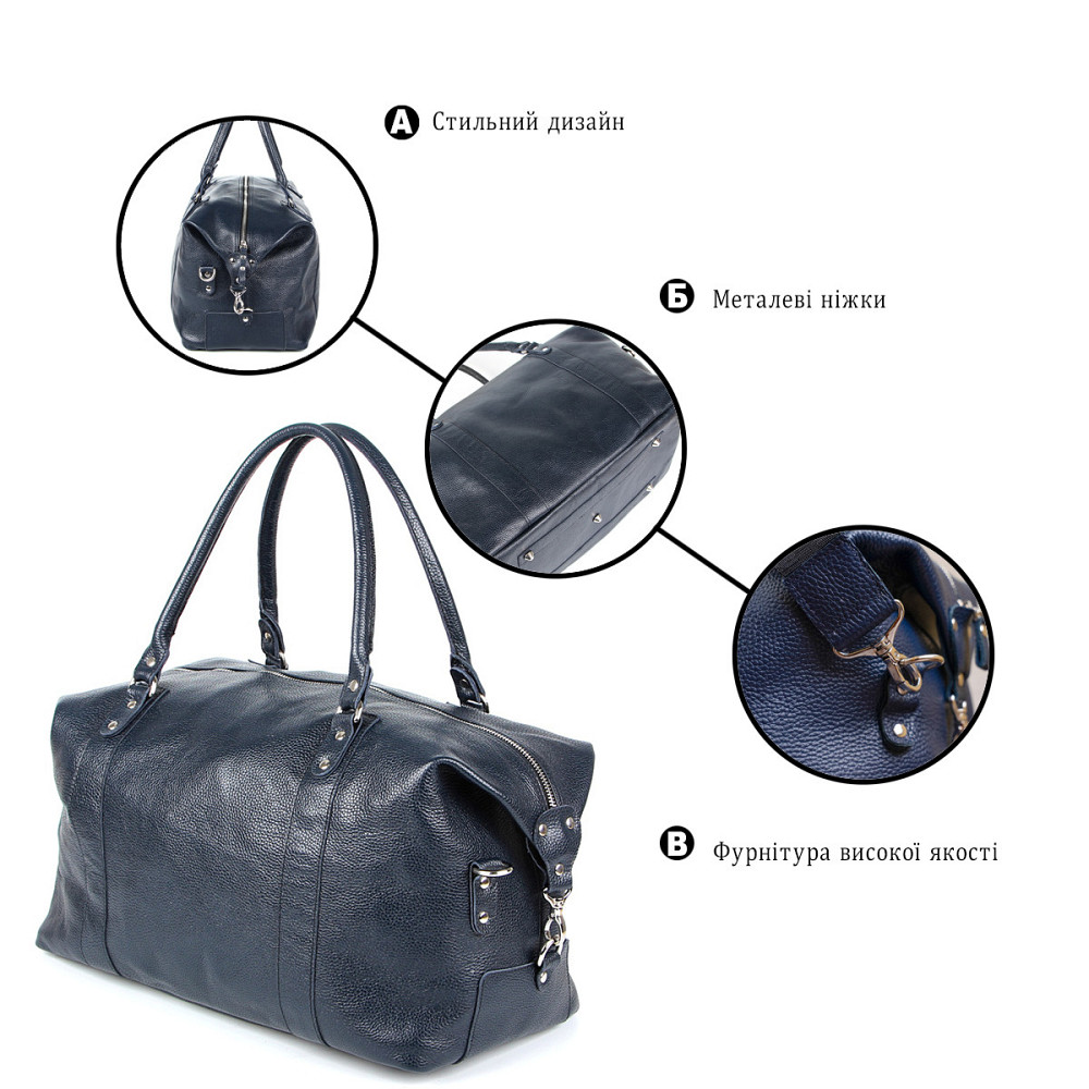Сумка дорожная Синяя (SHVIGEL) Киев - изображение 17