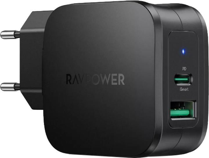 Адаптер живлення 2в1 1*USB, 1*Type C 30W Луцк - изображение 1