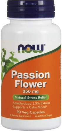 Страстоколір (пасифлора) Now Foods Passion Flower 350 мг 90 капс Київ