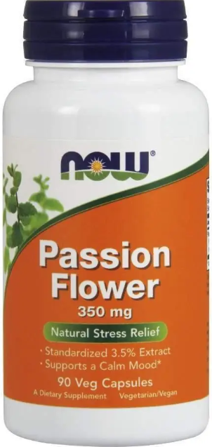 Страстоколір (пасифлора) Now Foods Passion Flower 350 мг 90 капс Київ - фото 1