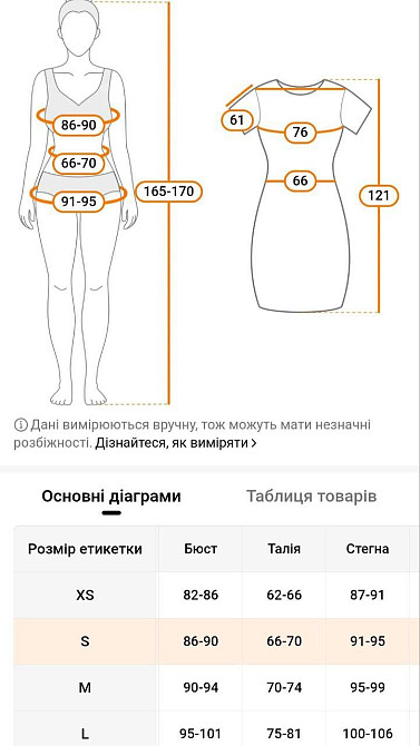 Платье с разрезом на ноге S черный Киев - изображение 2