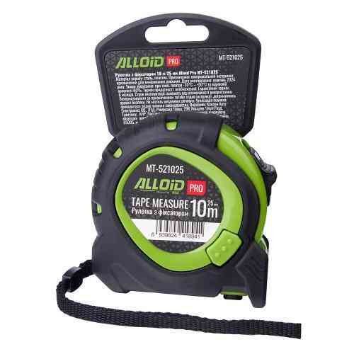 Alloid Pro. Рулетка з фіксатором  10 м/25 мм, MT-521025 Одеса