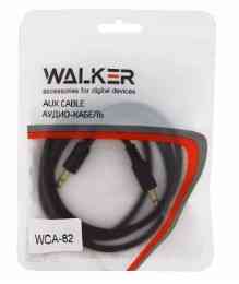 Аудіокабель WALKER H82 AUX ребристий чорний Житомир