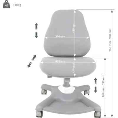 Дитяче крісло FunDesk Sorridi Grey (808668) Вінниця