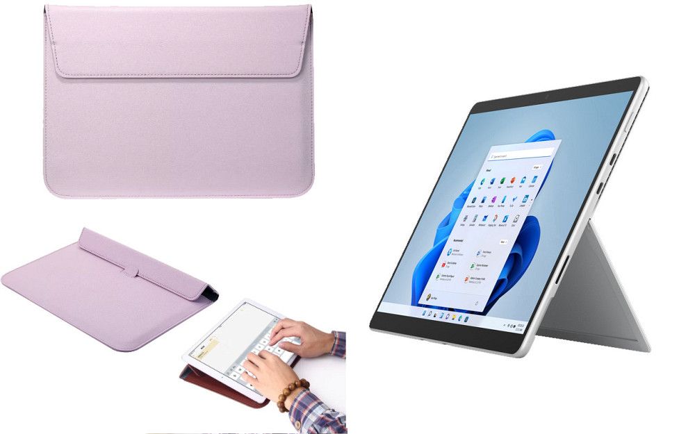 Чохол-конверт VitoCase для Microsoft Surface Pro 8, Pro 9, з функцією підставки для планшета Фіолетовий Київ - фото 1