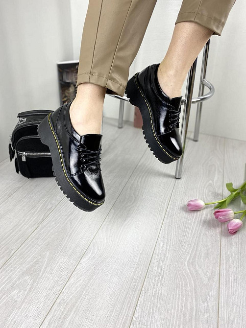 Liya Туфлі жіночі LIYA 505 чорні (весна-осінь, шкіра лакована) (3033) Коломия - фото 1