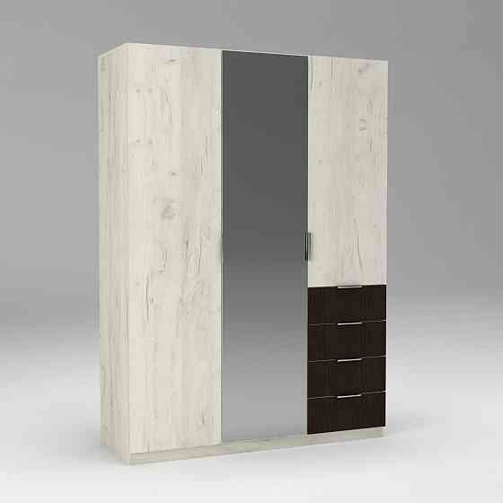 Шафа Крістал 2, Дуб Крафт Білий/Венге Магія, 1500х520х2100 Львів