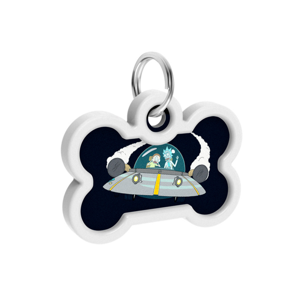 Адресник для собак и кошек металлический WAUDOG Smart ID с QR паспортом, рисунок 