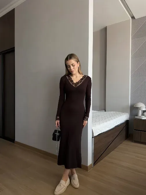 Жіноча сукня по фігурі з мереживом Одеса - фото 7