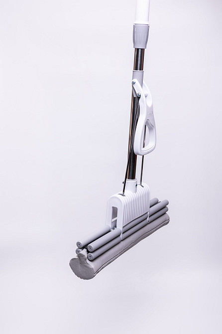 Household Швабра губка для миття підлоги з віджиманням швабра 38 (см) телескопічна самовіджимна Киев - изображение 5