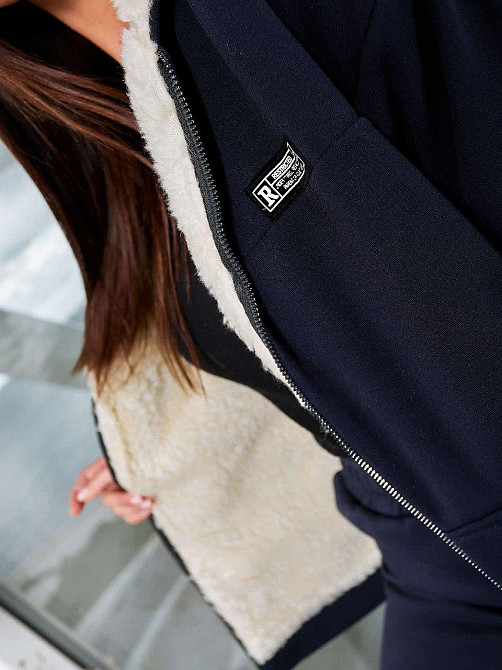 Жіночий костюм із хутром Синій L-XL Харків - фото 2