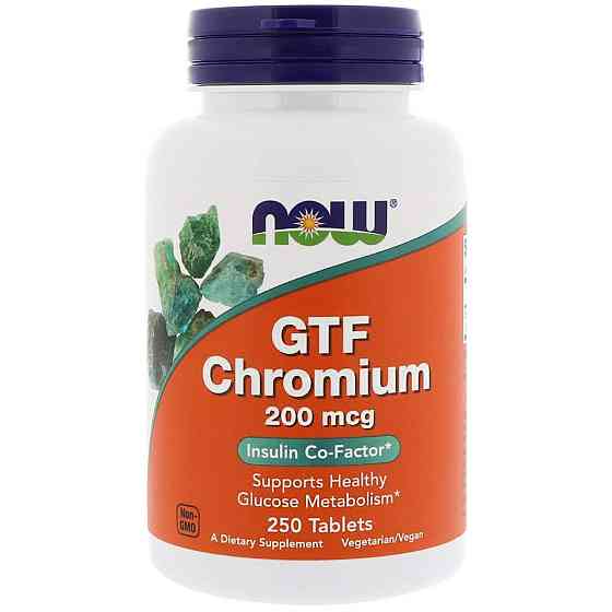 Хром Now Foods GTF Chromium 200 мкг 250 таблеток Київ