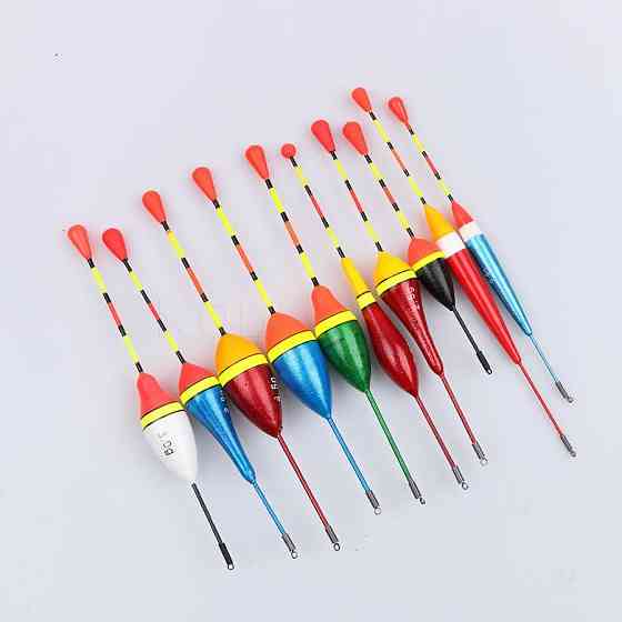 Овальні поплавки для рибалки 10 шт, пінопластові Київ