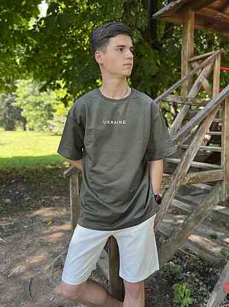 Літній костюм oversize unisex UKRAINE (шорти + футболка) Чернівці