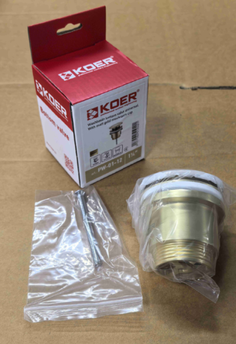 Донний клапан Koer PW-01-12 для умивальника  1 1/4''    ( KR5194 ) 29658 Харків - фото 11