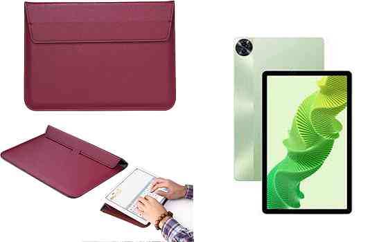 Чохол-конверт VitoCase для realme Pad 2, з функцією підставки для планшета Бордовий Київ