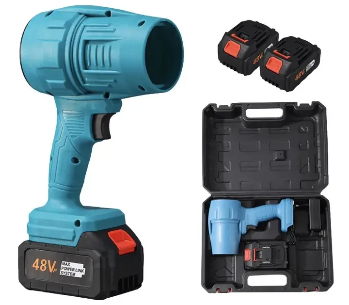 Портативний турбовентилятор 48V BLUE в довгому кейсі, акумуляторний повітровод для охолодження, вентиляції та очищення Одеса - фото 1