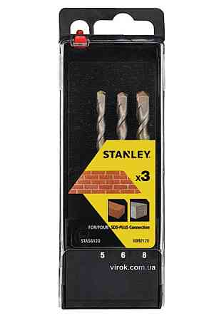 Набір свердл по бетону STANLEY : SDS+, Ø= 5, 6, 8 мм. 3 шт. Одесса