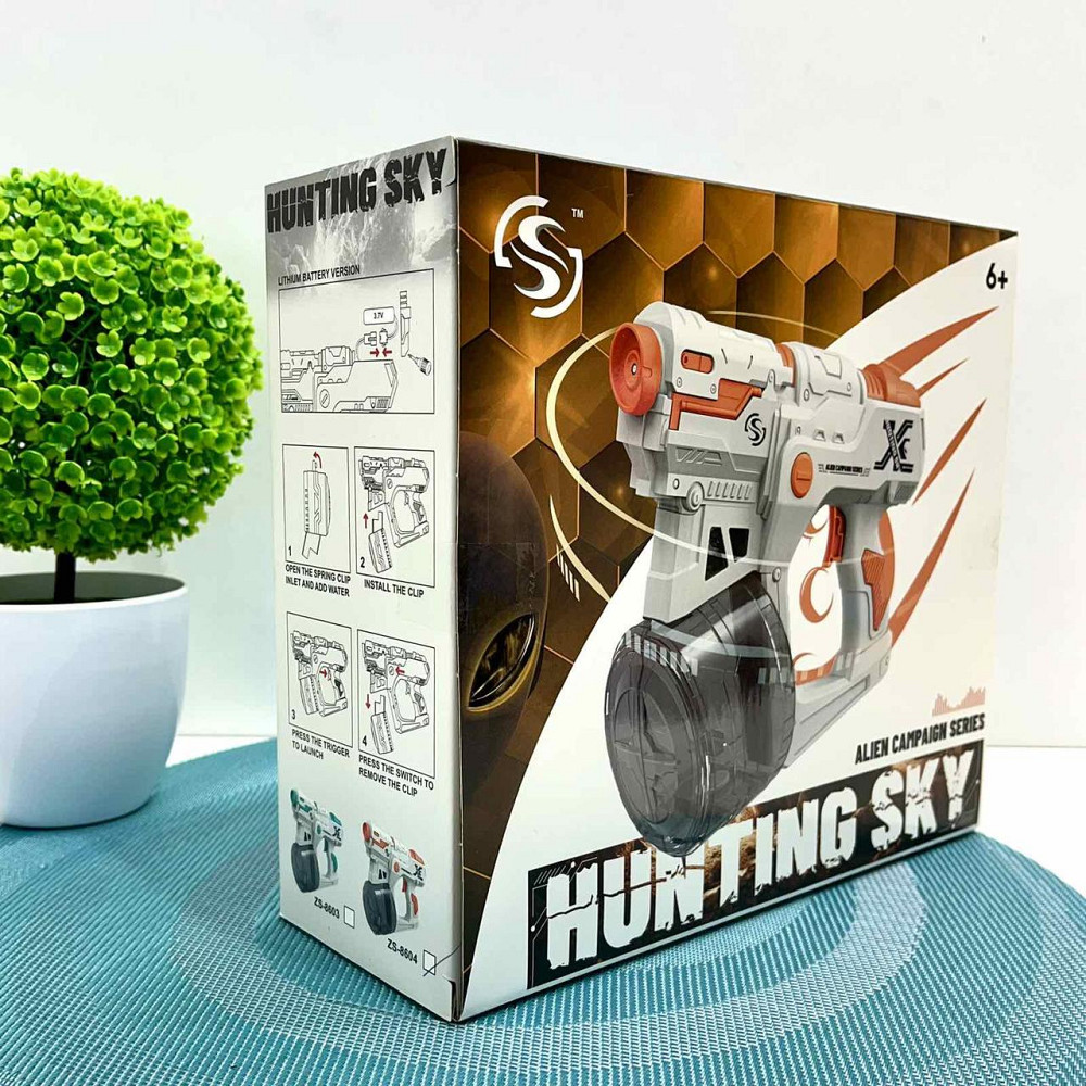 Автомат водяний на акаммуляторі Білий з помаранчевим (8604) Чернігів - фото 7