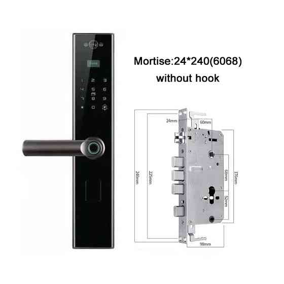 Умный дверной замок с камерой,кодовым замком Wi-Fi с отпечатком пальца и ключ-картой,алюминиевый сплав Каменец-Подольский