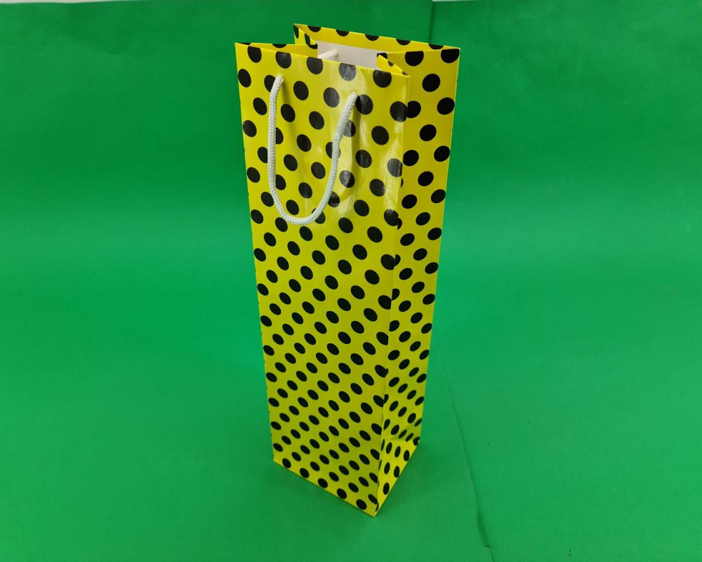 Пакет бумажный подарочный под бутылку  12/9/36(артBUT-27) (12 шт) Харьков - изображение 1