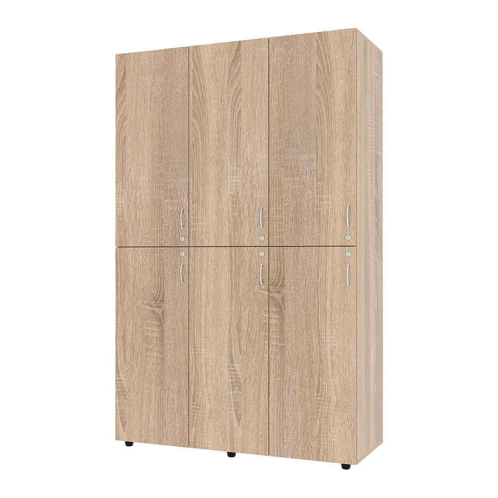 Шкаф секционный для раздевалки ШС-1, Дуб Сонома, 1200/468/1900 Львов - изображение 1