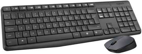 Комплект (клавіатура, миша) бездротовий Logitech MK235 Grey USB (920-007931) Сірий Харків