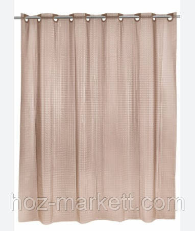 Штора в ванную силиконовая с 3 D эффектом шторка для ванной коричневая 180 х 180 см Харьков - изображение 2