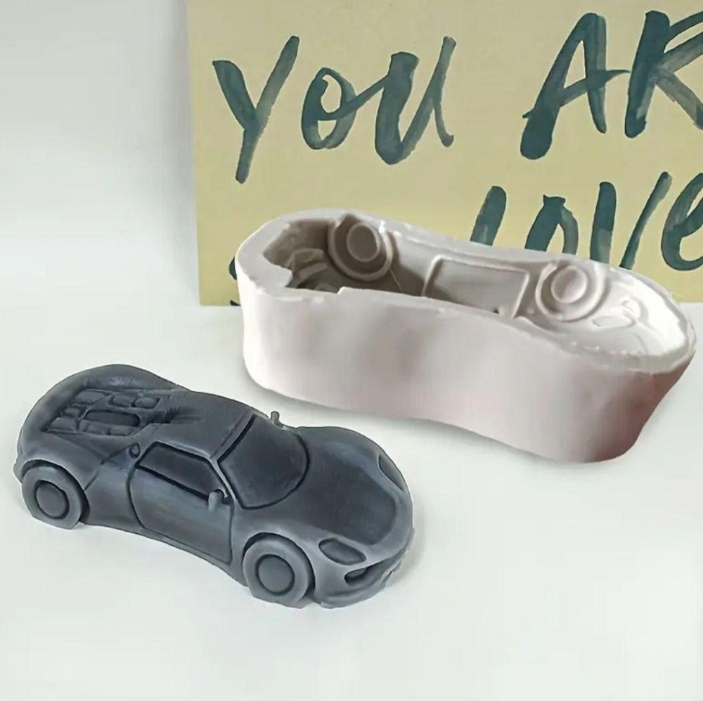 Форма силиконовая Машина 127 на 65 мм серый Киев - изображение 1