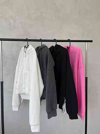 Укороченная кофта на молнии Серый 42/46 Харьков