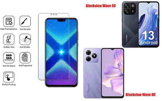 Захисне скло NeoGlass для Blackview Wave 6C, Wave 8C – надпрозоре та стійке Київ