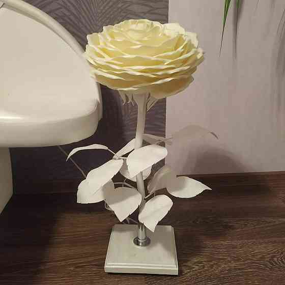 Міні-торшер "Біла троянда" Дніпро