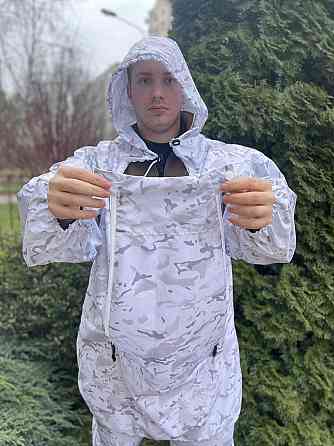 Тактический маскировочный костюм (плащевка 100% полиэстер) Белый мультикам Киев