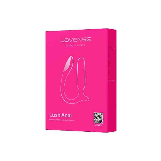 Анальная смарт-вибропробка Lovense Lush Anal, очень мощная, LED-подсветка Sex Aura Киев