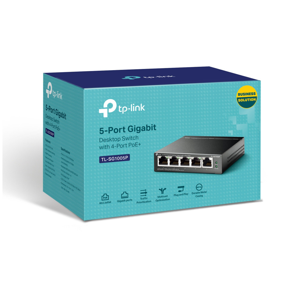 PoE-комутатор TP-Link TL-SG1005P 5-портовий з 4 PoE+ портами некерований Киев - изображение 6