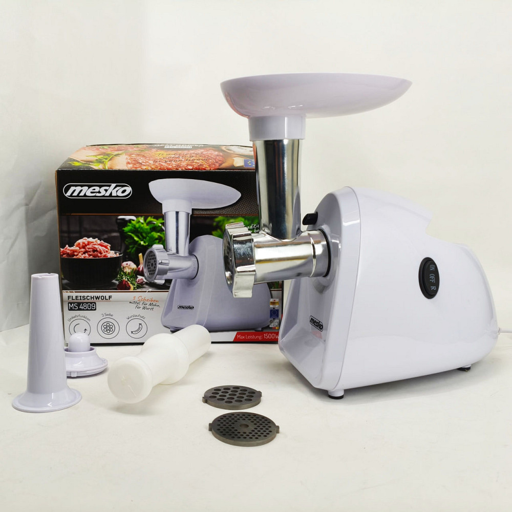 Мясорубка обычная Mesko MS 4809 1500Вт, Мясорубки для колбасы, Мясорубка с решеткой для фарша TA-24 Львов - изображение 12