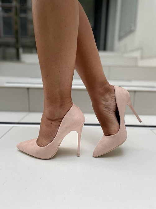 Comer Туфлі жіночі COMER пудра еко-замша каблук 11см розміри 35-38 (2717) Коломыя - изображение 5