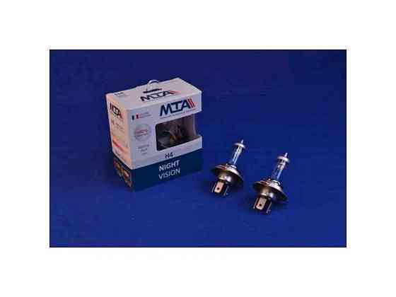 Автомобiльна лампа 12V H4 60/55W P43T NIGHT VISION 80% (2шт) ТМ MTA Київ