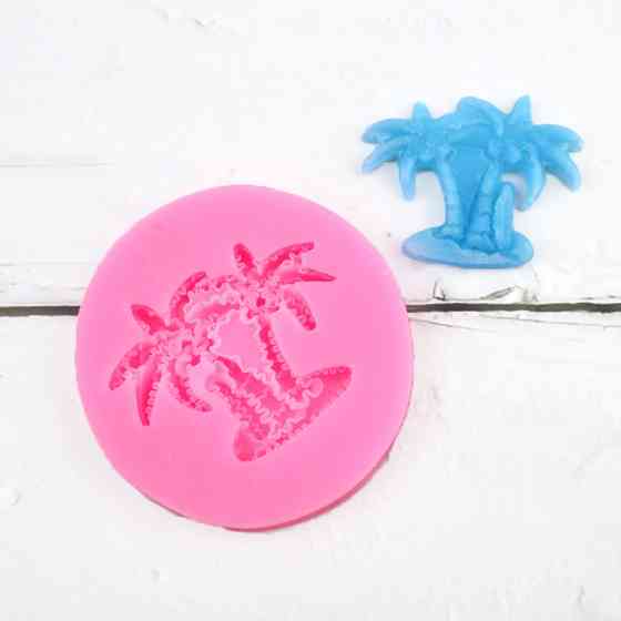 Молд силиконовый Пальмы 68 мм розовый Киев