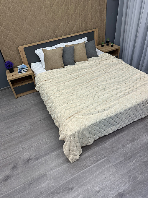 Плед-покрывало Шиншилла 210х220 см (+-5см) Молочный (87-020) Киев - изображение 4