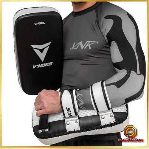 Пади V`Noks Aria White з натуральної шкіри для тренувань ударної техніки 2 ШТ Лапи боксерські Київ