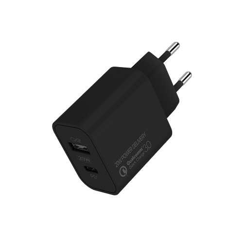 Зарядний пристрій мережевий USB/Type-C 3,0A QC+PD 20W чорний V2 ColorWay CW-CHS025QPD-BK Житомир