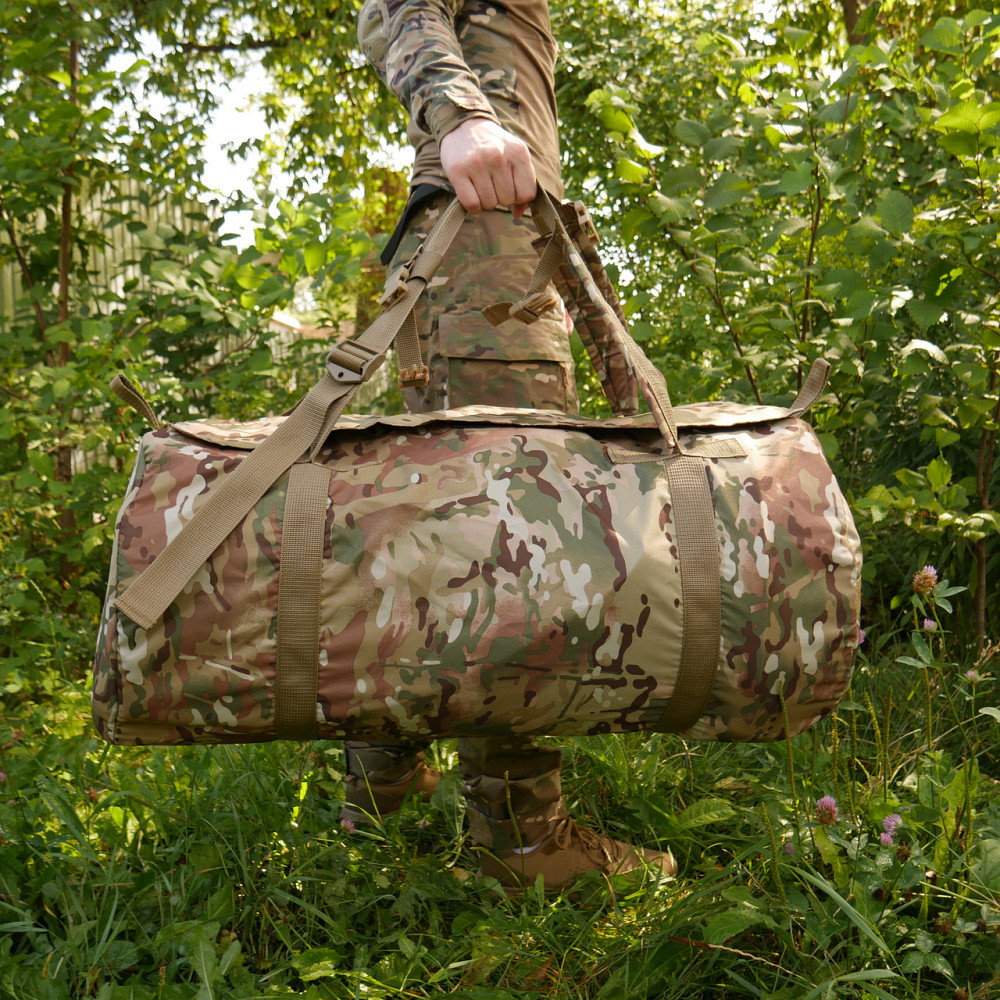 Сумка-баул 80л Kiborg мультикам. Баул армійський multicam, сумка баул ЗСУ, військовий баул тактичний 80 л Київ - фото 8