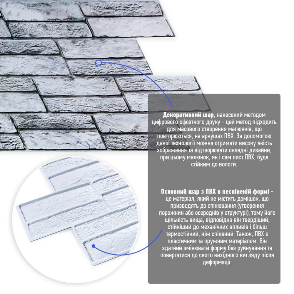 Декоративная ПВХ панель 960х480х4мм SW-00001841 Днепр - изображение 2