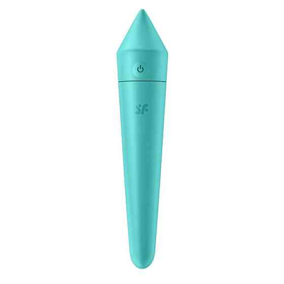 Мощная вибропуля с функцией управления с смартфона Satisfyer Ultra Power Bullet 8, бирюзовый Sex Aura Киев