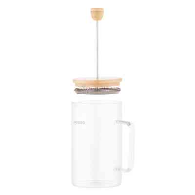 Френч-прес Ardesto Midori, 800мл, боросилікатне скло, бамбук, прозорий (AR1009WL) Вінниця