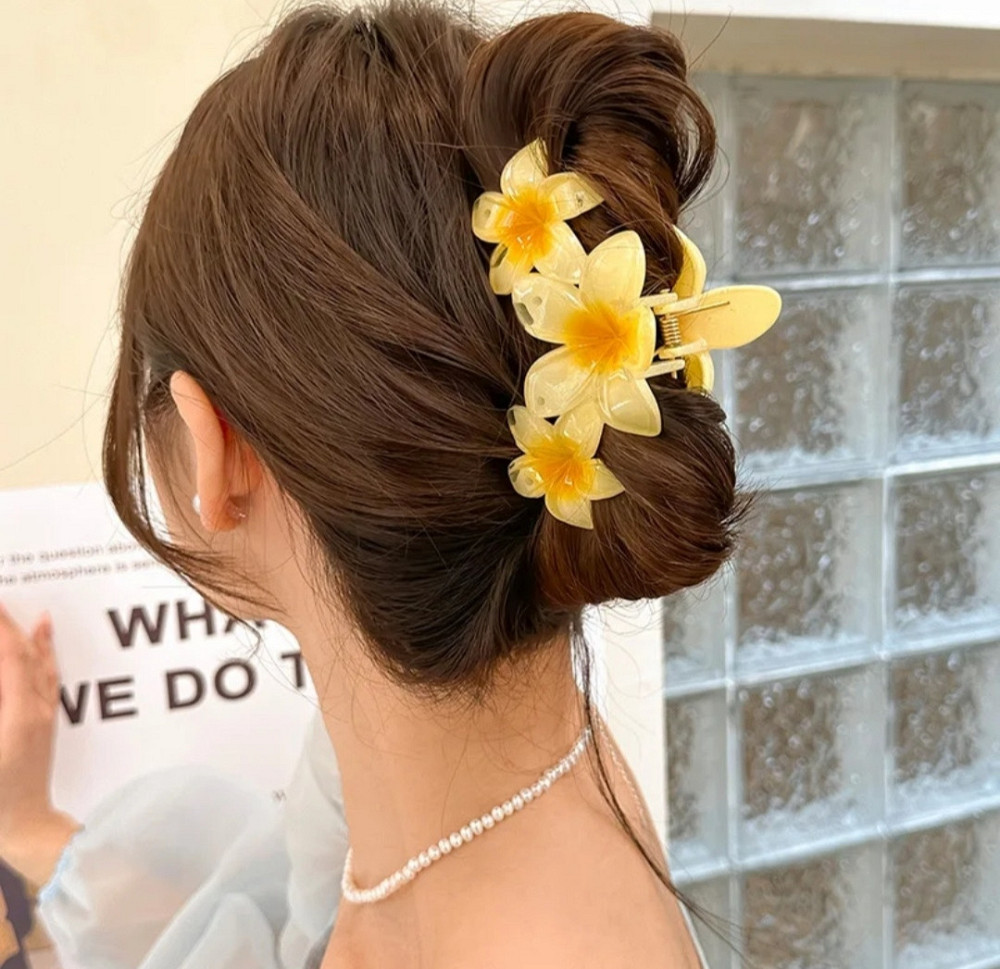 Заколка-крабік квітка 9 см Смела - изображение 3