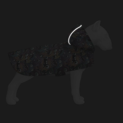 Дождевик для животных WAUDOG Clothes Накидка с капюшоном Зубастые монстры S (356-4048) Винница - изображение 5